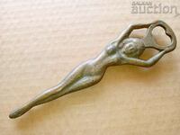 bronze opener female body retro vintage