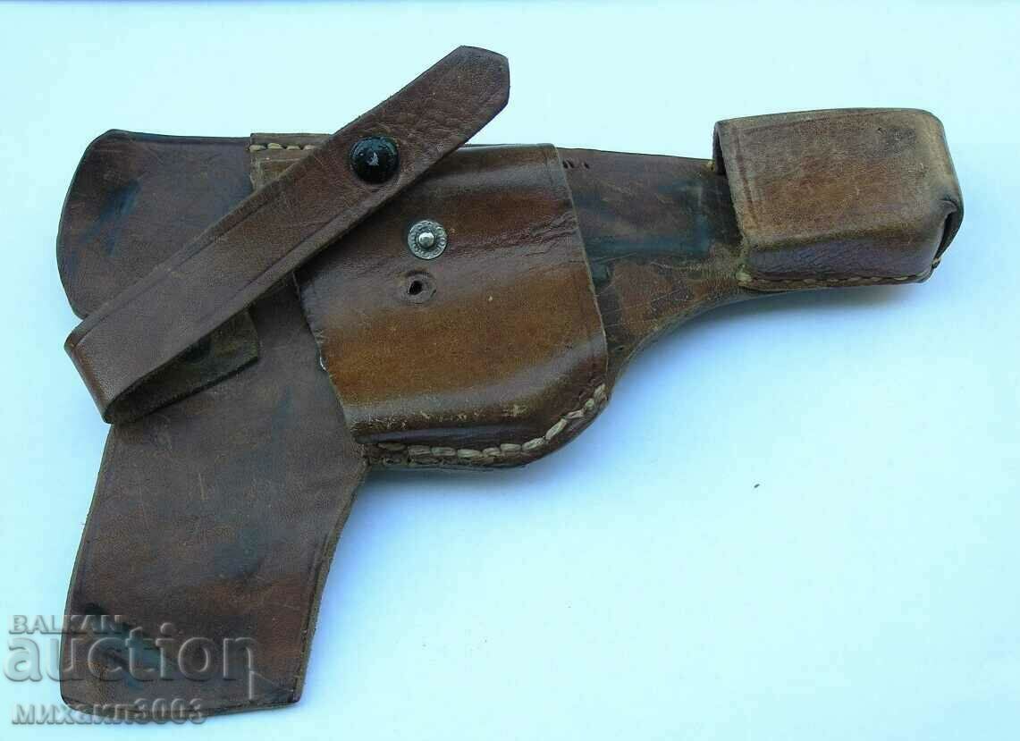 Auction Open leather gun holster Auction Open leather gun holster