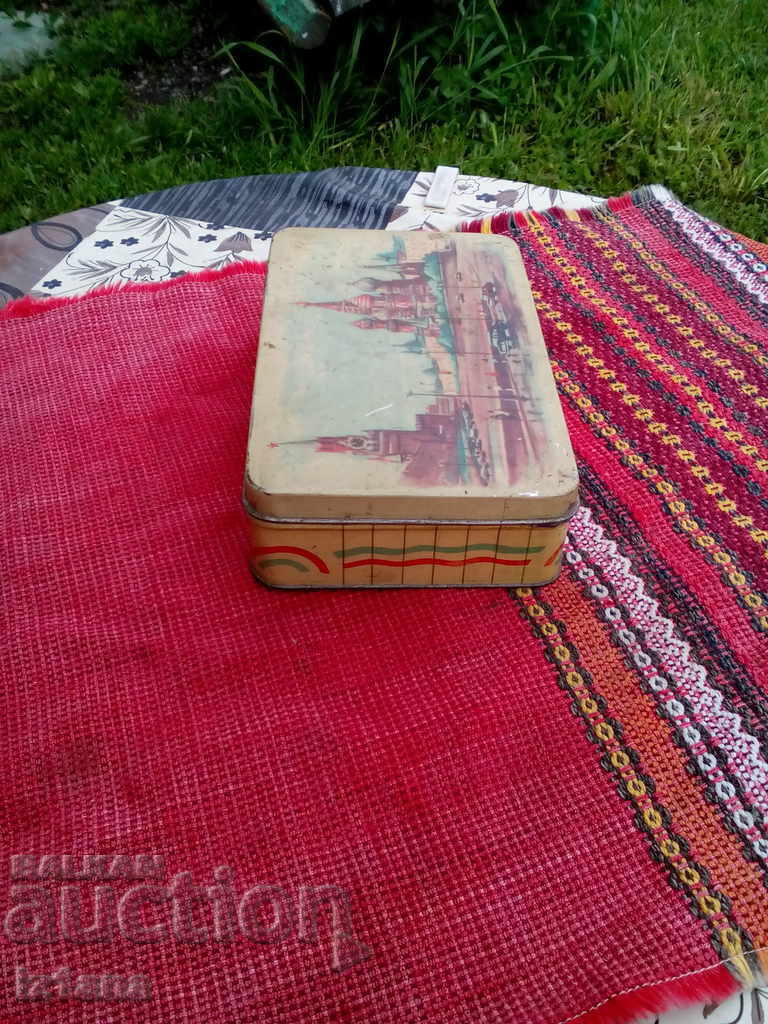 Auction Old Russian Metal Box Auction Old Russian Metal Box