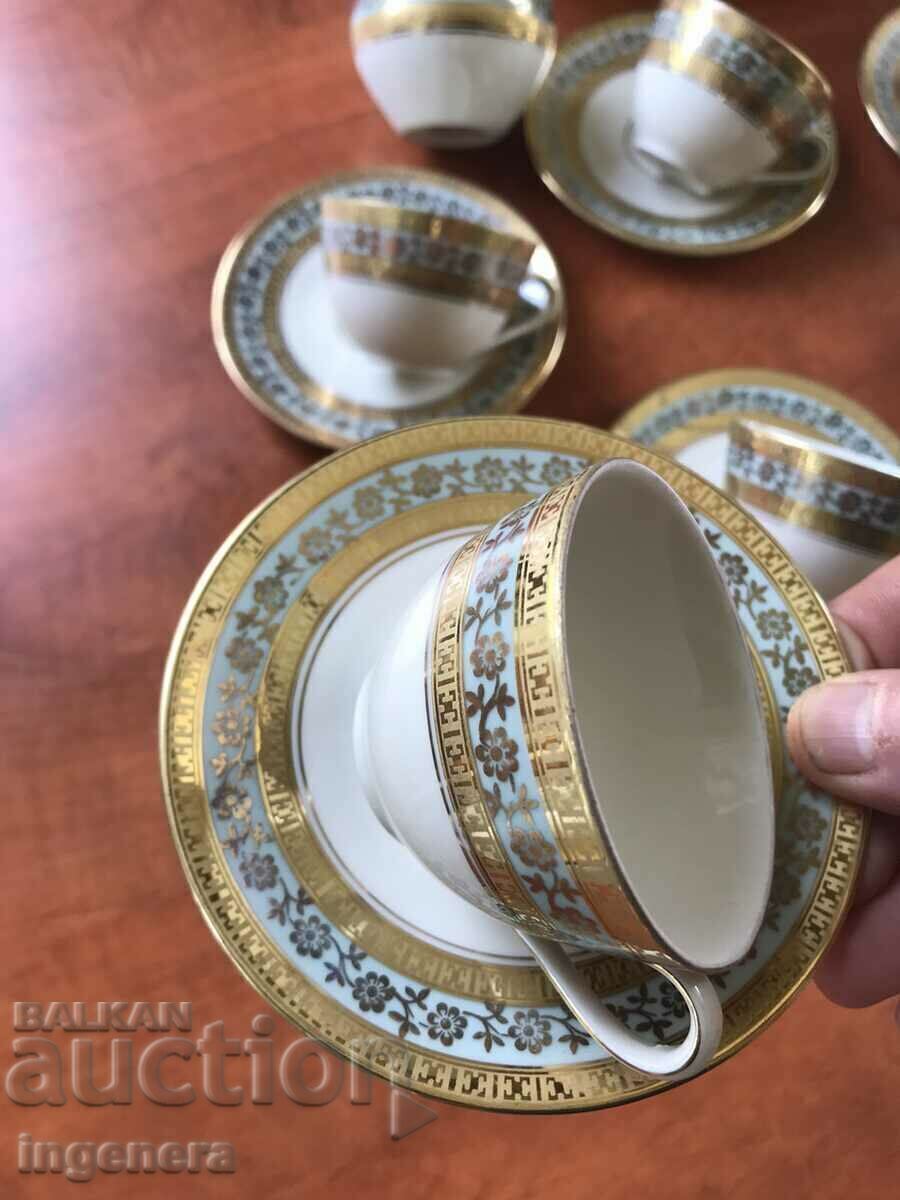 BAVARIA SELTMANN WEIDEN PORCELAIN COFFEE SERVICE "LIANE" SERIES - 6 BAVARIA SELTMANN WEIDEN PORCELAIN COFFEE SERVICE "LIANE" SERIES - 6