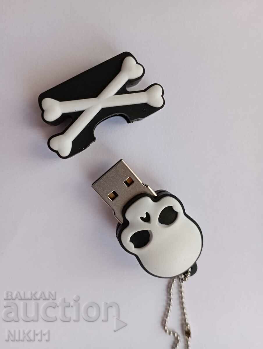 Bottle 32 gb. Skull and bones, skeleton, Jolly Roger with price 22.00 BGN | € 11.25 Bottle 32 gb. Skull and bones, skeleton, Jolly Roger with price 22.00 BGN | € 11.25