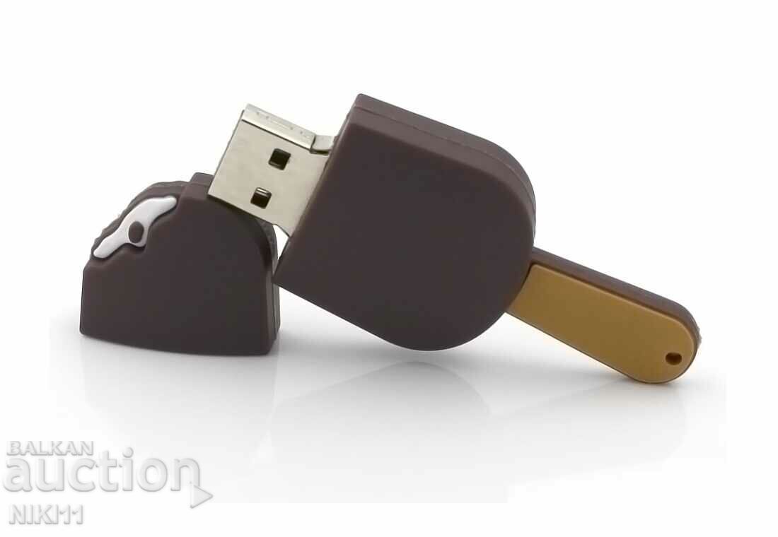 Bottle USB 32 GB Chocolate ice cream, flash memory
