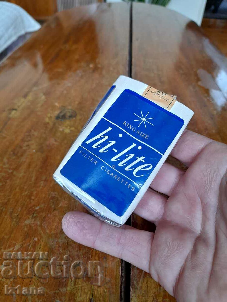 An old box of Hi Lite cigarettes