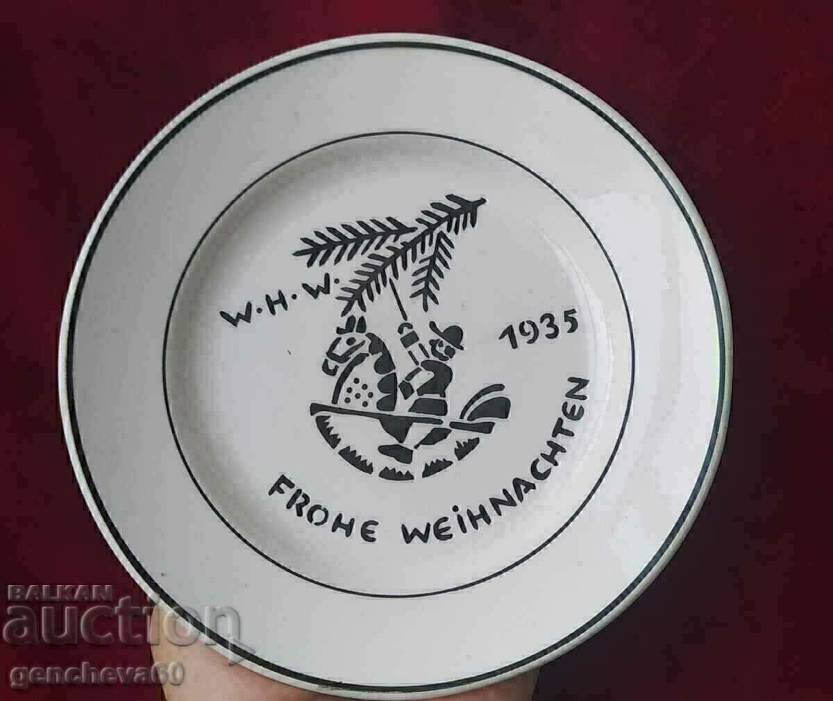 Δημοπρασία Πιάτο πορσελάνης WHW II WWII Era Δημοπρασία Πιάτο πορσελάνης WHW II WWII Era