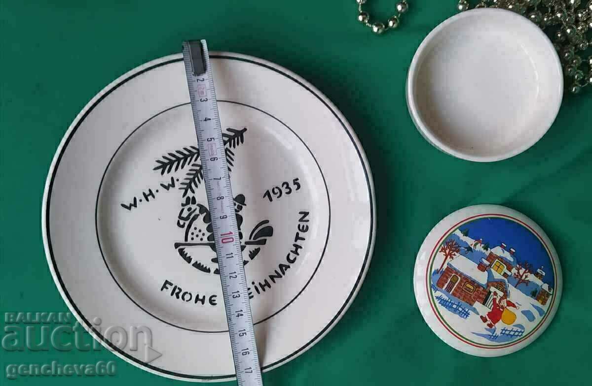Παράδοση Πιάτο πορσελάνης WHW II WWII Era Παράδοση Πιάτο πορσελάνης WHW II WWII Era
