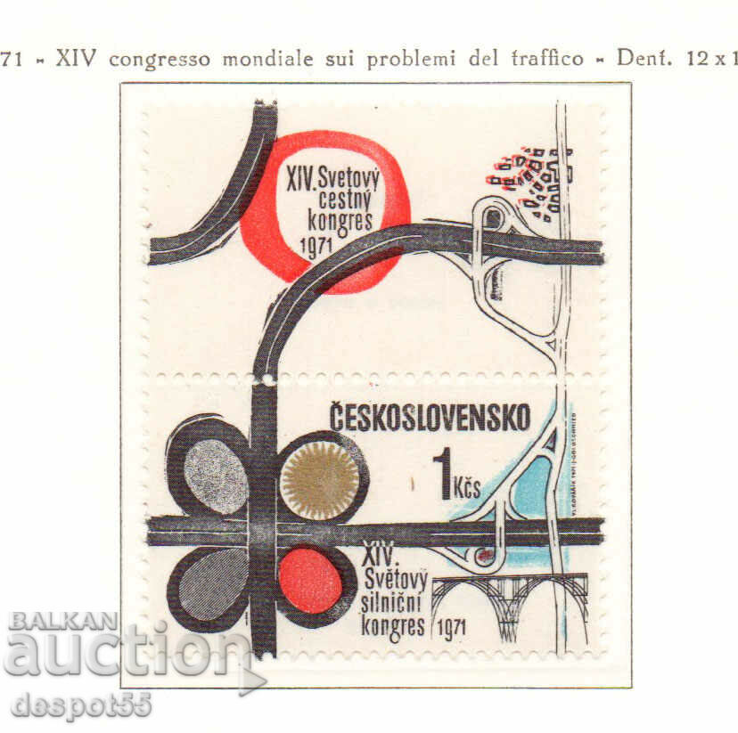 1971. Cehoslovacia. Congresul Mondial Rutier.