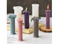 Silicone mold Roman column, Ancient Greek column for candles