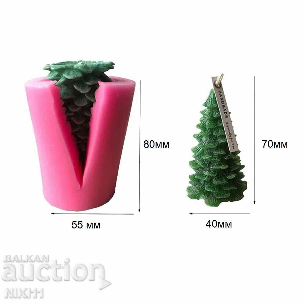 Silicone mold for candles - Elha Mold, candle Big tree