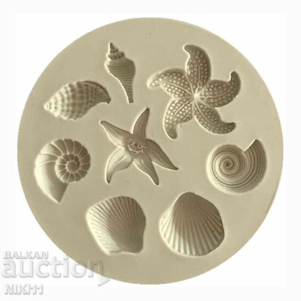 Καλούπι σιλικόνης ραπαν θαλασσινών, μύδια, Nikulden με τιμή 9.00 BGN | € 4.60 Καλούπι σιλικόνης ραπαν θαλασσινών, μύδια, Nikulden με τιμή 9.00 BGN | € 4.60