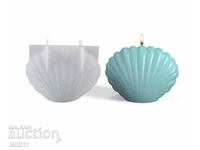 Large silicone mold 3D seashell for candles, seafood fondant
