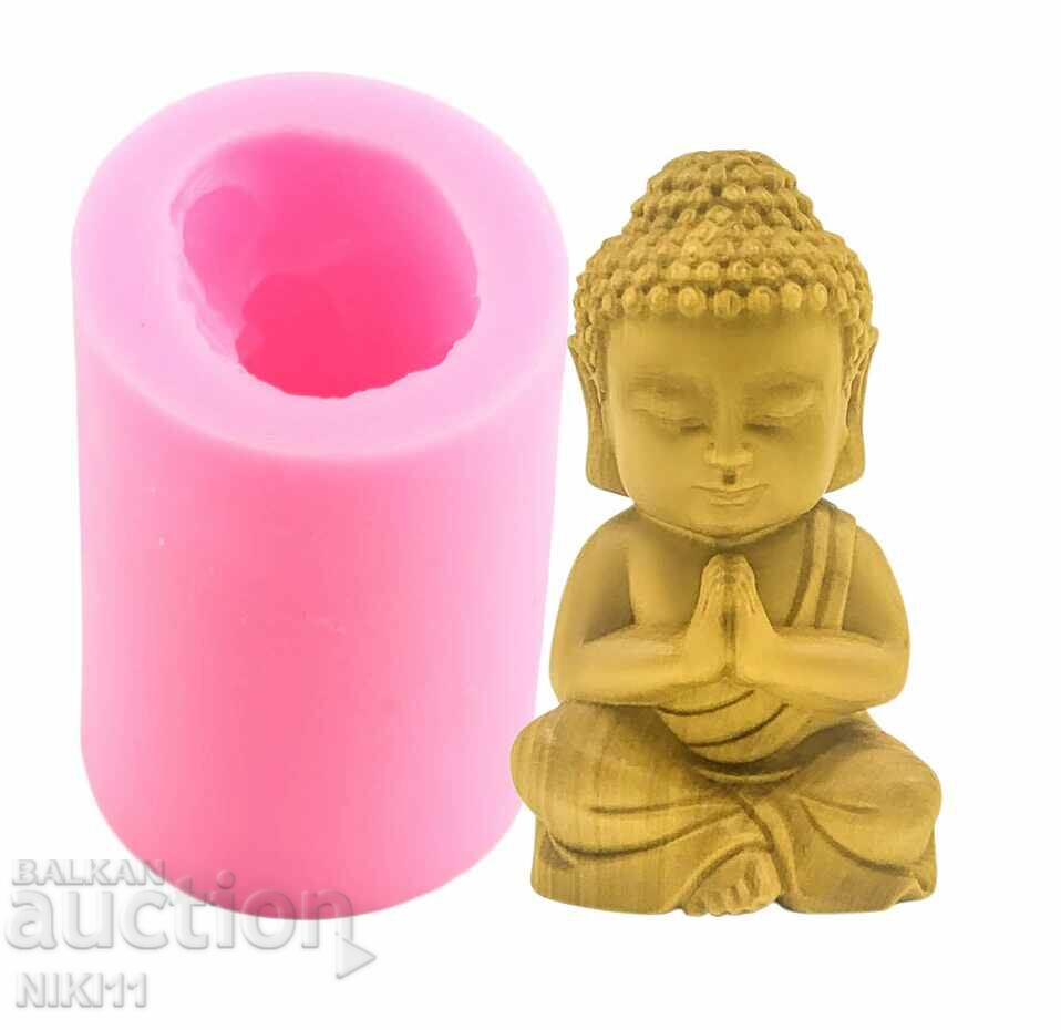 Силиконова форма за свещи - Буда ,свещи силиконов молд буда