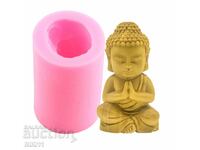 Silicone mold for candles - Buddha, candles silicone mold Buddha