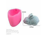 Silicone Mold 3D Rabbit, Bunny, Cake decoration, fondant