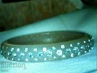 beautiful lucite bracelet 100% original with crystals