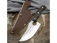 Hand-forged knife 168x270, leather handle