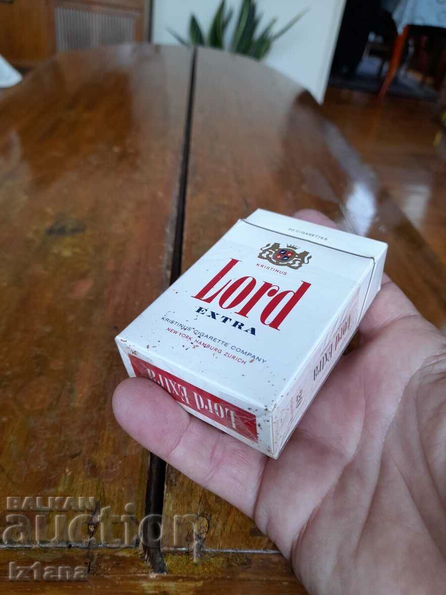 An old box of Lord's cigarettes with price 12.00 BGN | € 6.14 An old box of Lord's cigarettes with price 12.00 BGN | € 6.14