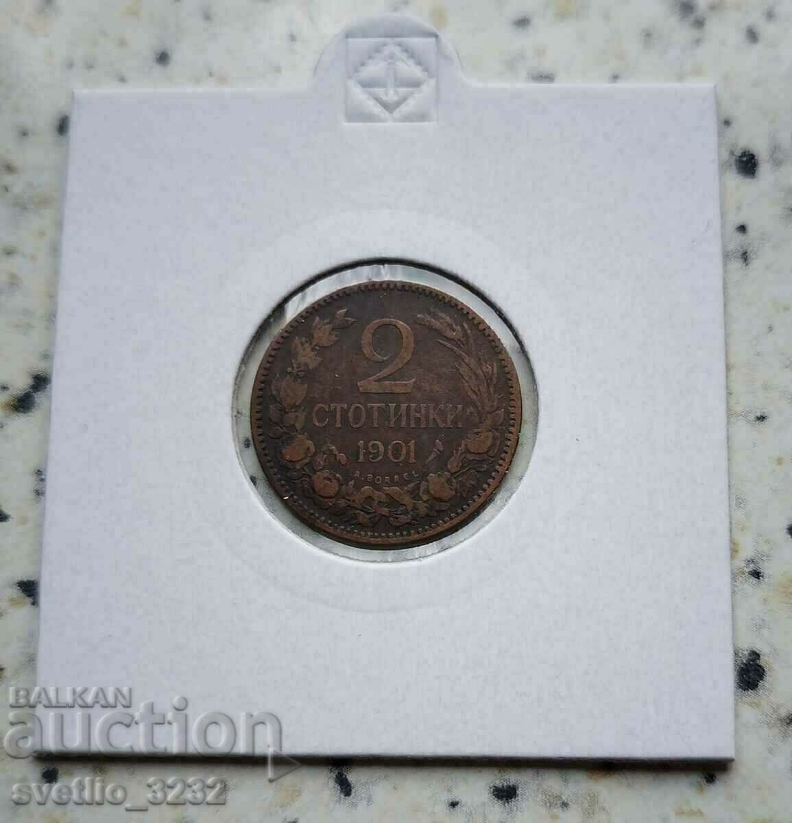 2 стотинки 1901