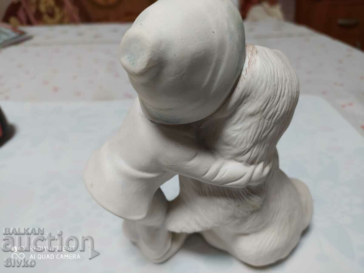 Licitație Figurină cu o fată cu un câine Licitație Figurină cu o fată cu un câine