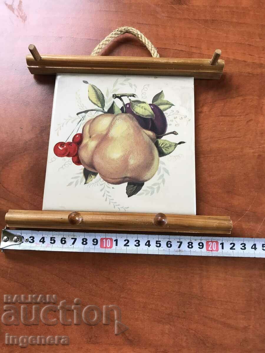 HANGER HANGER FOR KITCHEN WOOD AND TERRACOTTA with price 18.00 BGN | € 9.20 HANGER HANGER FOR KITCHEN WOOD AND TERRACOTTA with price 18.00 BGN | € 9.20