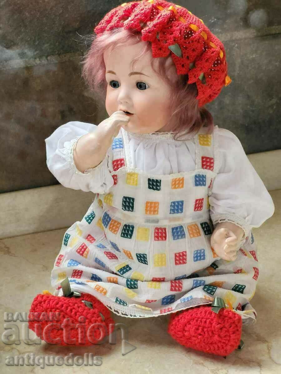 Antique Hilda baby doll, της Nippon πριν το 1921, 45 cm.