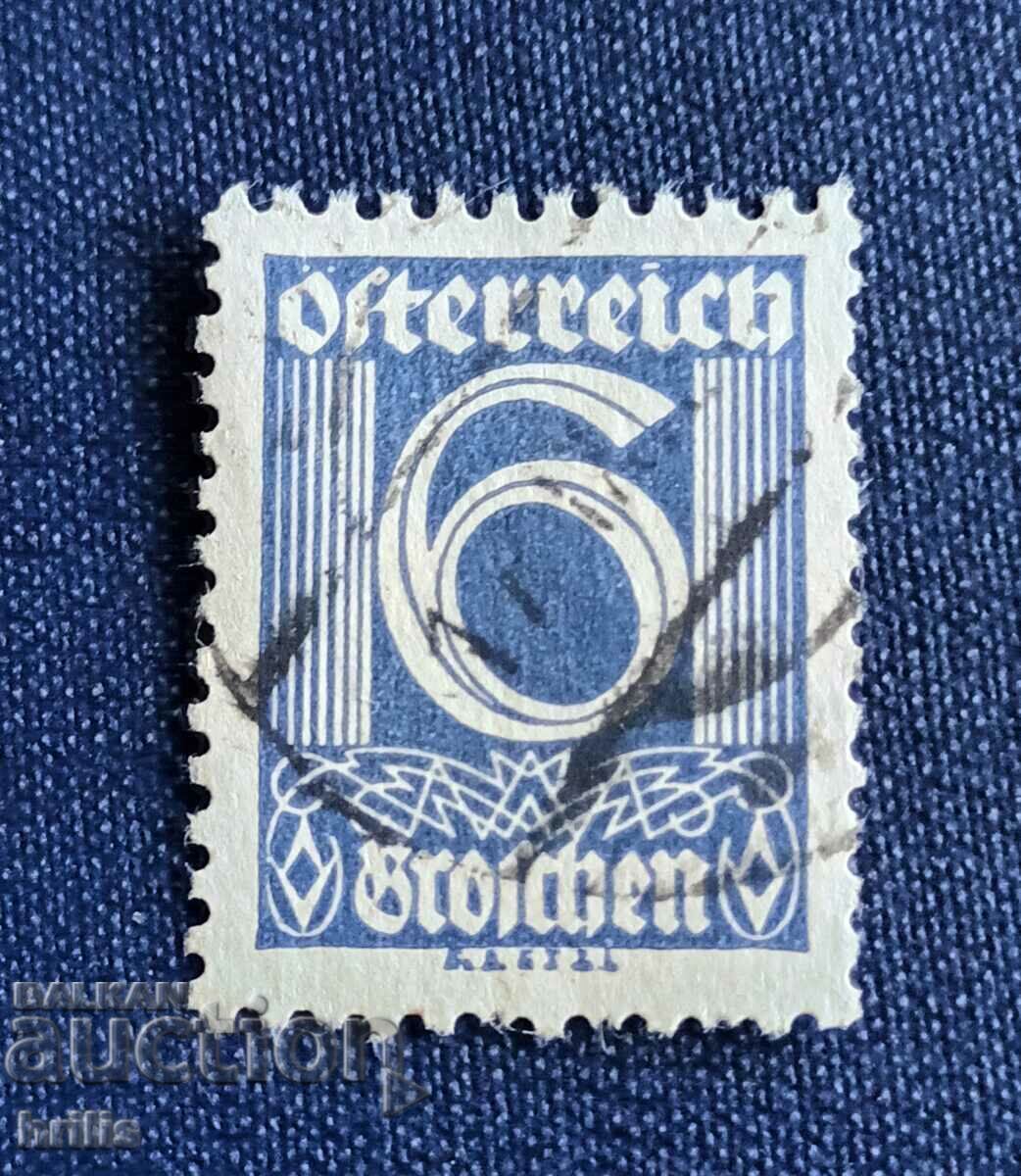 AUSTRIA 1926 - TIMBRU 6 GROȘI