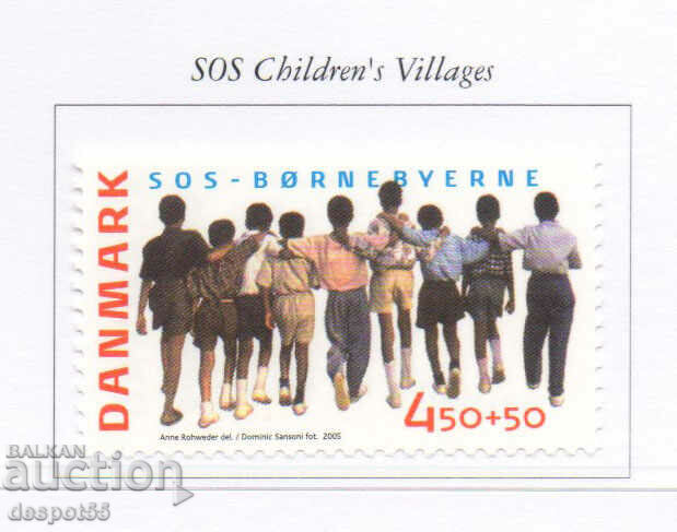 2005. Дания. Благотворителна марка за деца.