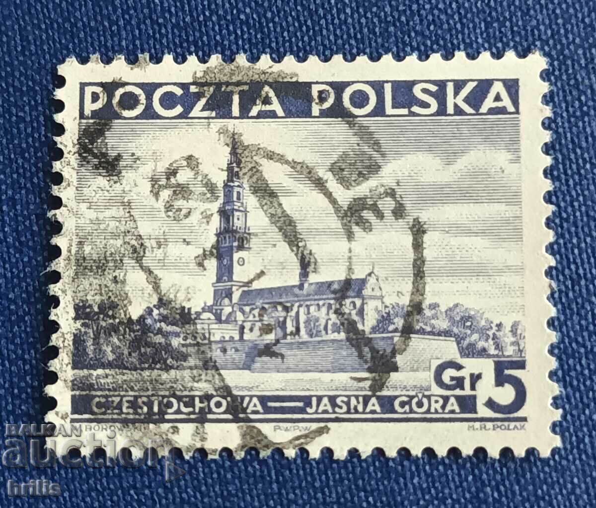 POLAND 1938 - STARA MARKA, JASNA GORA