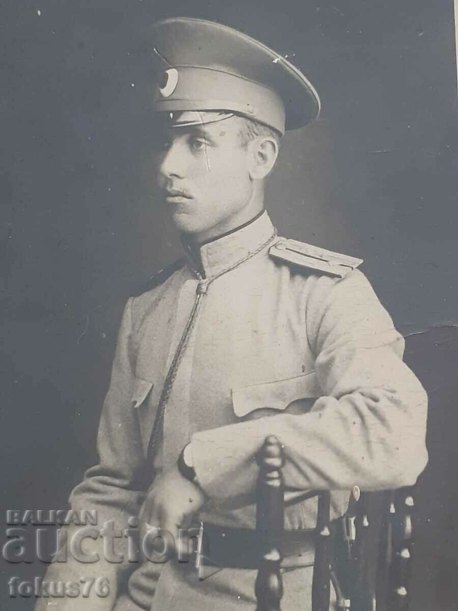 Auction  Photo Kingdom of Bulgaria Bitola sub-lieutenant Kuman Tenev cardboard
