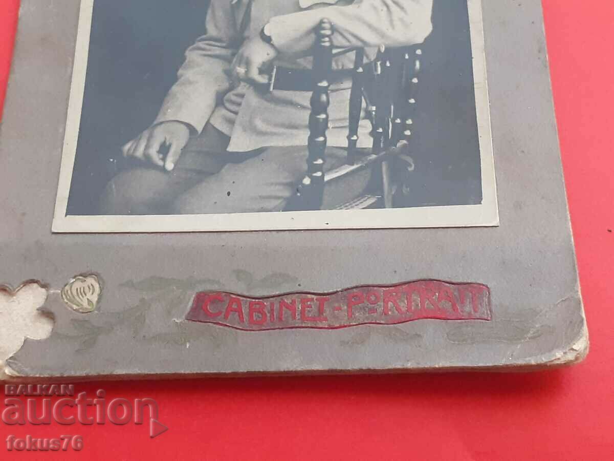 Delivery of Photo Kingdom of Bulgaria Bitola sub-lieutenant Kuman Tenev cardboard