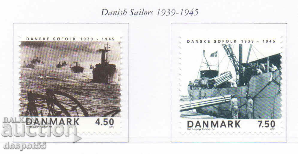 2005. Дания. Датските моряци през II-та Световна война.