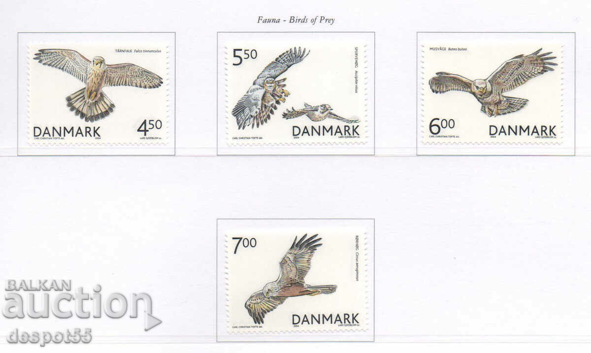 2004. Дания. Датски хищни птици.