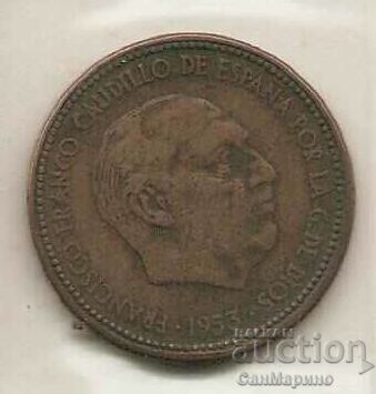 +Spain 2.5 pesetas 1953 (1956) with price 1.90 BGN | € 0.97