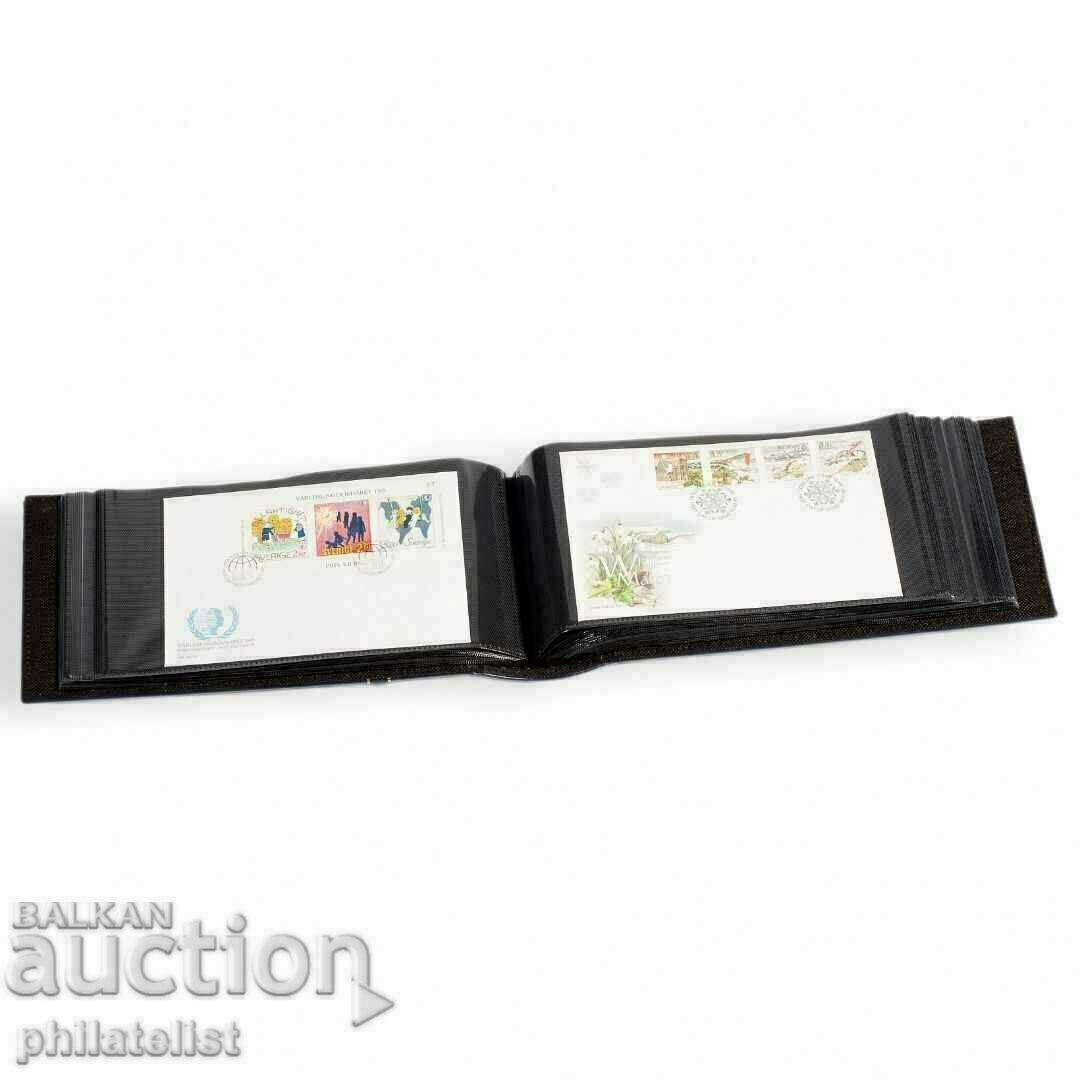 Album Leuchtturm pentru 100 FDC - format lung cu caseta / cutie cu preț 44.00 BGN | € 22.50