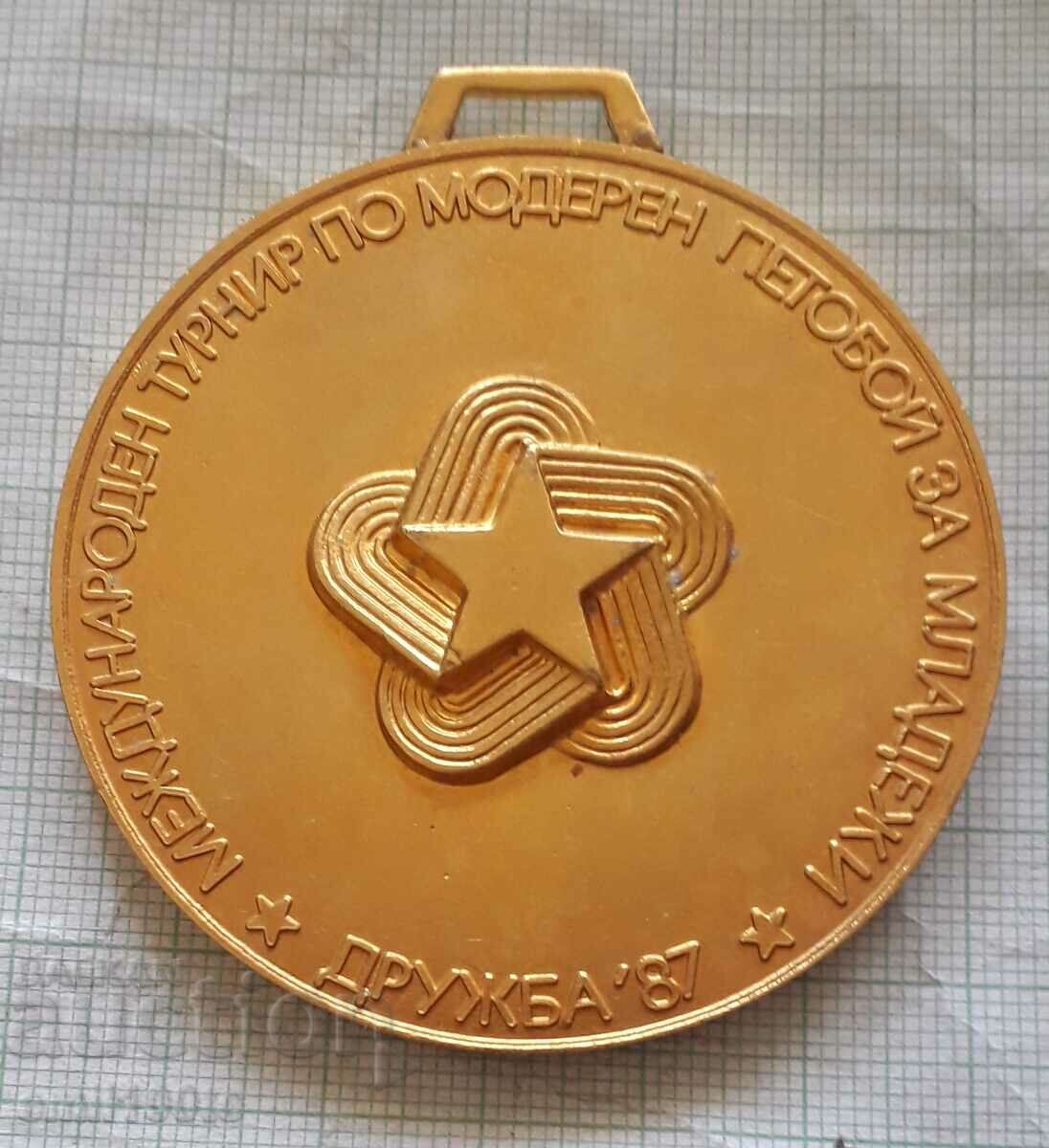 Medalie Turneu internațional de pentathlon modern pentru tineret Druzhba 87