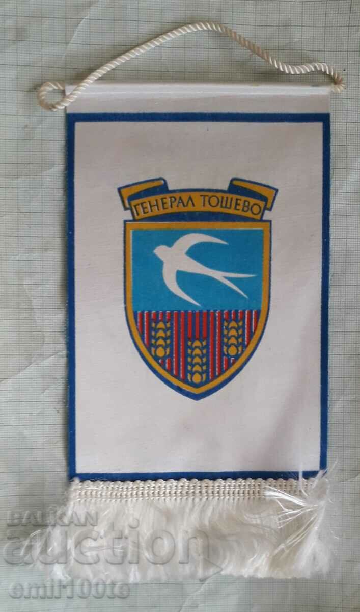 Flag of General Toshevo municipality coat of arms