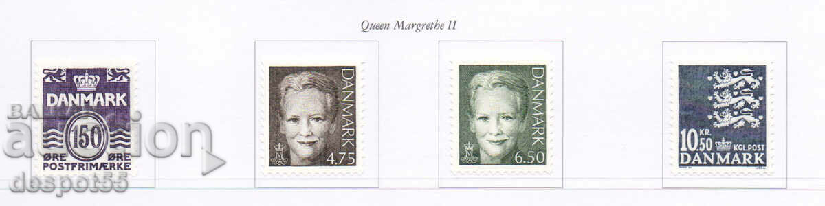 2002. Δανία. Queen Margrethe II, Wavy Lines, GERB.