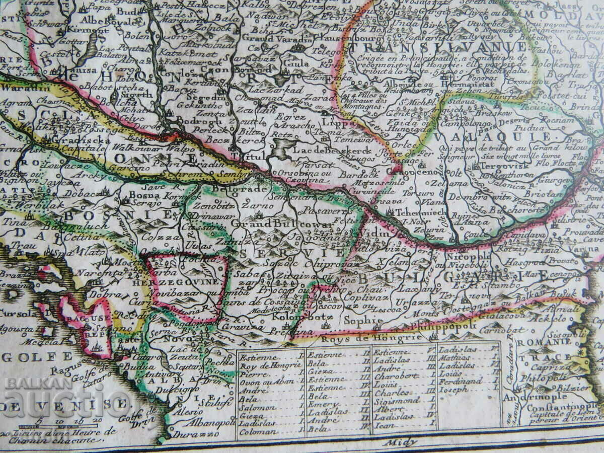 Auction MAP - HUNGARY, BULGARIA - 1719 - COPY Auction MAP - HUNGARY, BULGARIA - 1719 - COPY
