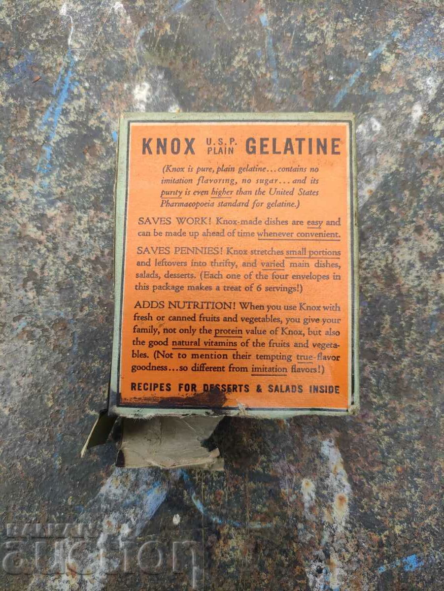 Auction vintage cookery :knox u.s.p plain sparkling Auction vintage cookery :knox u.s.p plain sparkling