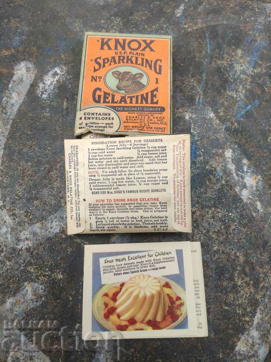 vintage cookery :knox u.s.p plain sparkling - 5 vintage cookery :knox u.s.p plain sparkling - 5