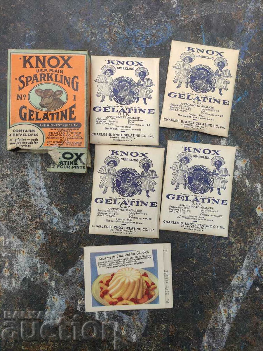 vintage cookery :knox u.s.p plain sparkling