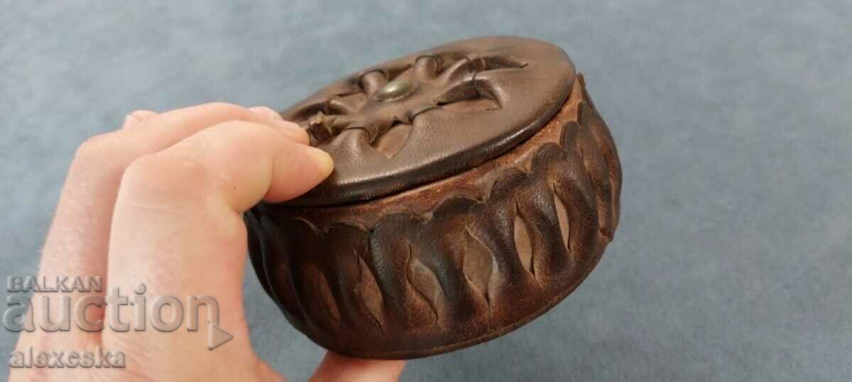 Leather box - BGA "Balkan" with price 20.00 BGN | € 10.23