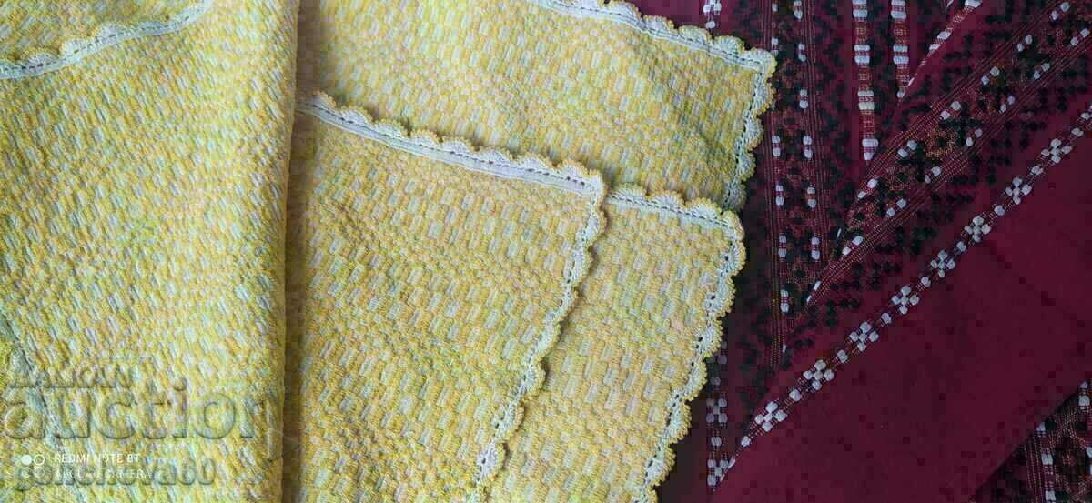 Pătură pentru bebeluși țesută autentică, cu dantelă de mână - 7