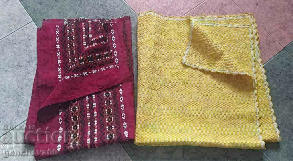 Pătură pentru bebeluși țesută autentică, cu dantelă de mână