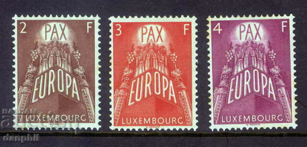 Люксембург 1957 Eвропа CEПT (**) чиста, леко ръждиво лепило