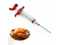 Syringe for flavoring / spiking meat