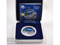 Монета медал плакет 1 тройунция сребро 999 Весела Коледа