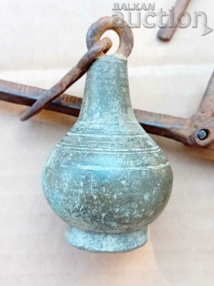 antique ottoman scale with mace scales in oki wrought iron - 6 antique ottoman scale with mace scales in oki wrought iron - 6