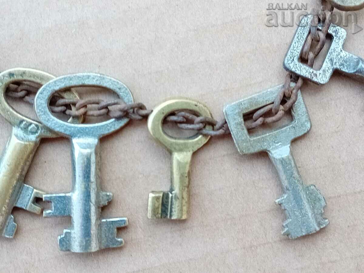 LOT OLD KEYS KEY LOCK LOCK LOCK - 5