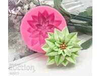 Silicone mold Edelweiss flower, fondant mold, decoration