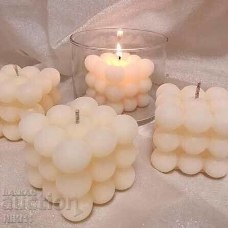 Silicone mold for candles 3D cube with 9 balls in a row with price 10.00 BGN | € 5.11 Silicone mold for candles 3D cube with 9 balls in a row with price 10.00 BGN | € 5.11